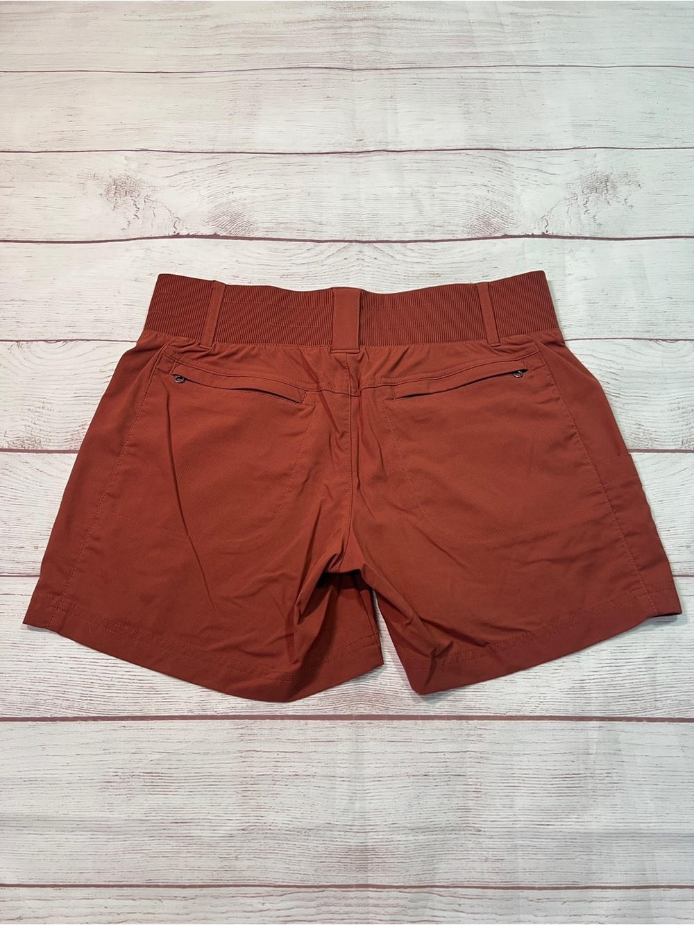 Title Nine Clamber 2.0 Hiking Shorts - 6 - rust red orange stretch 5" inseam - Picture 2 of 13